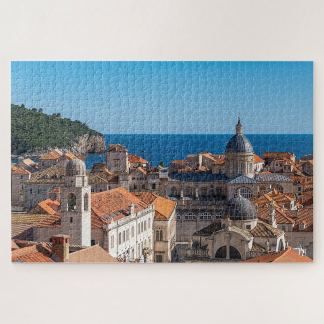 Quebra-cabeça Panorama da cidade de Dubrovnik - Croácia (Horizontal)