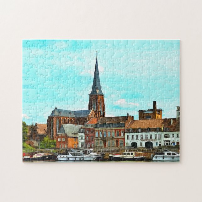 Quebra-cabeça Panorama elegante de Maastricht (Horizontal)