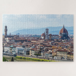 Quebra-cabeça Panorâmica dos monumentos de Florença, Toscana,