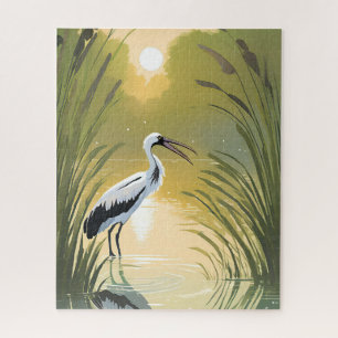 Quebra-cabeça Pântano da Cegonha Parque Nacional Everglades Aq