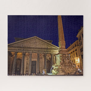 Quebra-cabeça Pantheon by Night - Roma, Itália - 16x20 - 520 pcs