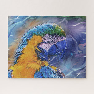 Quebra-cabeça Papagaio Azul