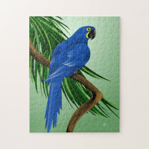 Quebra-cabeça Papagaio azul - Macaws do jacinto