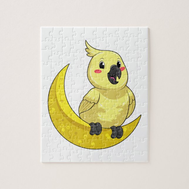 Quebra-cabeça Papagaio com Lua (Vertical)