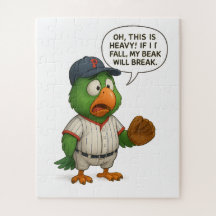 papagaio engraçado de beisebol