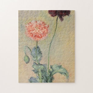 Quebra-cabeça Papagaios vermelhos e rosados Monet Fine Art
