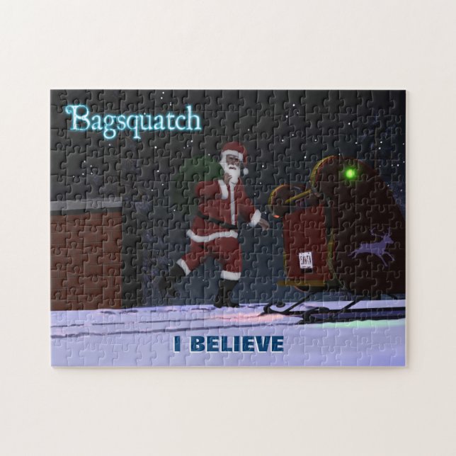Quebra-cabeça Papai Noel - Bagsquatch (Horizontal)