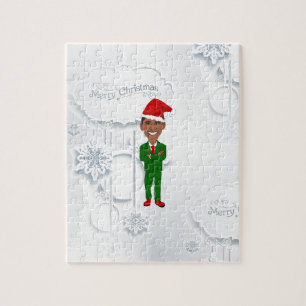 Quebra-cabeça papai noel de Barack Obama