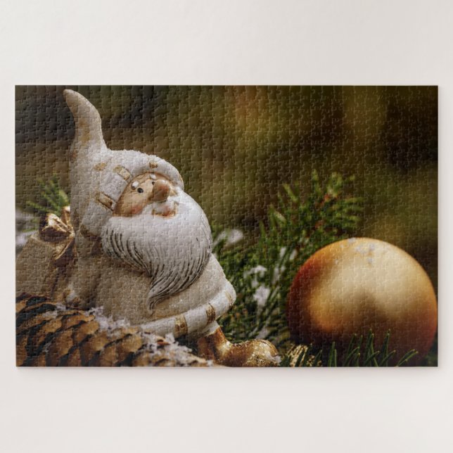 Quebra-cabeça Papai noel de Natal (Horizontal)