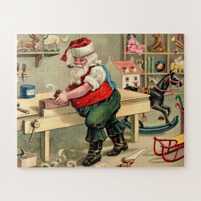 Quebra-cabeça Papai noel de trabalho do Big Piece Jigsera (Horizontal)