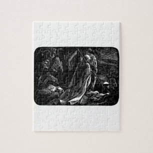 Quebra-cabeça Papai noel Muerte (Ceifador mexicano) cerca de