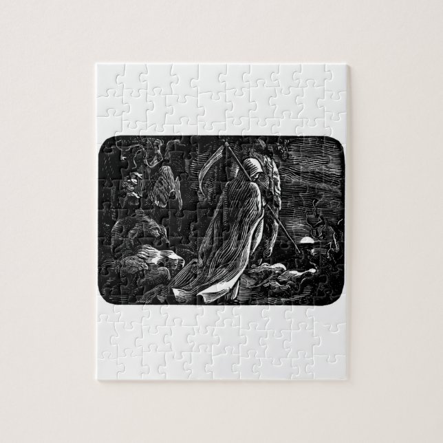 Quebra-cabeça Papai noel Muerte (Ceifador mexicano) cerca de (Vertical)