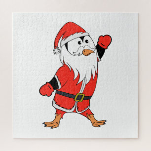 Quebra-cabeça Papai Noel Pinguim Pronta para o Natal