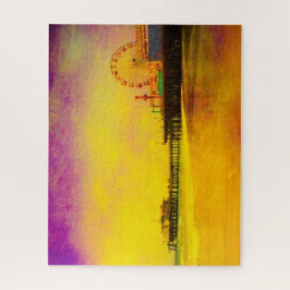 Quebra-cabeça Papais noeis Amarelos e Roxos Monica Pier