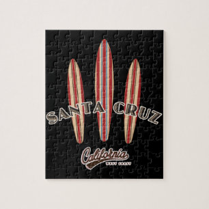 Quebra-cabeça Papais noeis Cruz California Três Surfboards