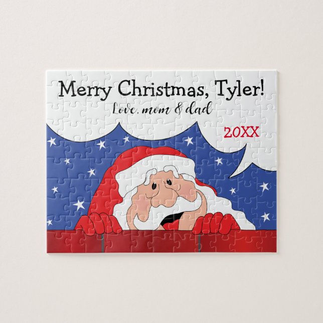 Quebra-cabeça Papais noeis de Natal Dizem (Horizontal)