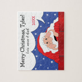 Quebra-cabeça Papais noeis de Natal Dizem