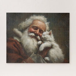 Quebra-cabeça Papais noeis e Kitten