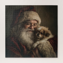 Quebra-cabeça Papais noeis e Puppy