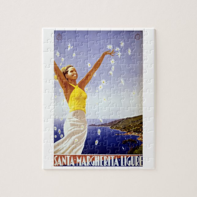 Quebra-cabeça Papais noeis Margherita Ligure, Itália, Viagens vi (Vertical)