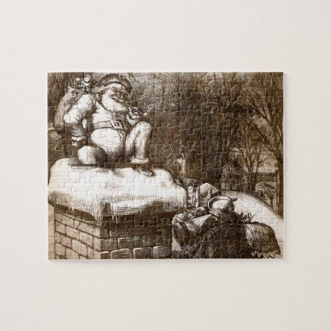 Quebra-cabeça Papais noeis semanal do harpista de Thomas Nash do (Horizontal)