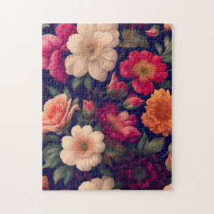 Quebra-cabeça Papel de parede com padrão floral
