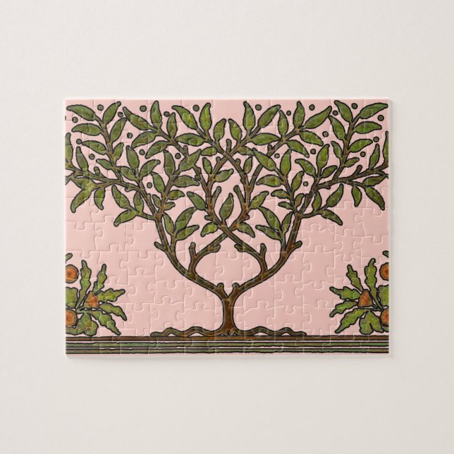 Quebra-cabeça Papel de Parede Friso Floral de William Morris (Horizontal)