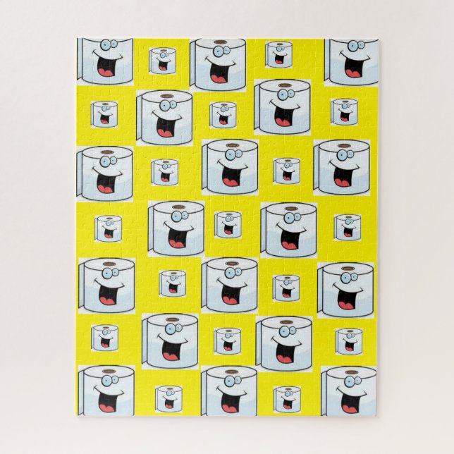 Quebra-cabeça Papel higiênico amarelo (Vertical)