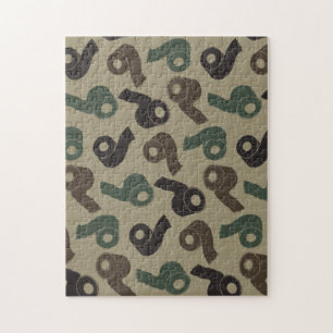 Quebra-cabeça Papel Higiênico Camuflado Padrão de Camuflagem Flo