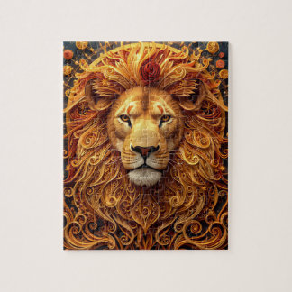 Quebra-cabeça Papel Quilling do Zodíaco de Leão