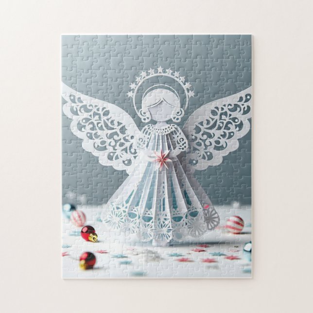 Quebra-cabeça Papelão Artesanatos de Natal (Vertical)