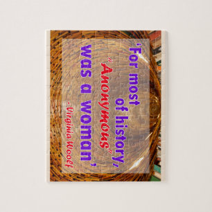 Quebra-cabeça Para a maioria da história, anónima era uma mulher