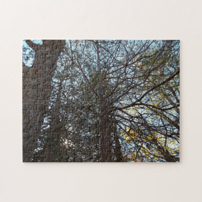 Quebra-cabeça Para cima através das filiais (Horizontal)