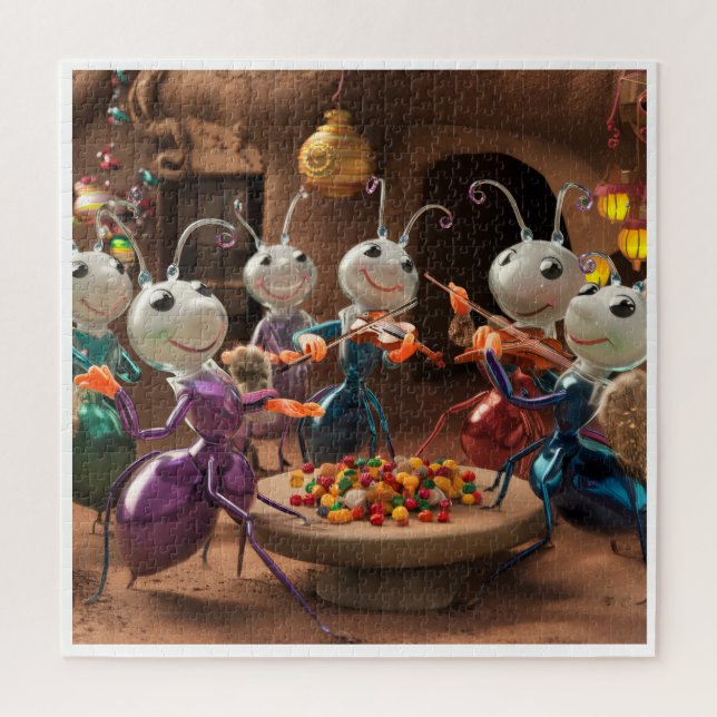 Quebra-cabeça para crianças e adultos... Feliz Fes (Vertical)