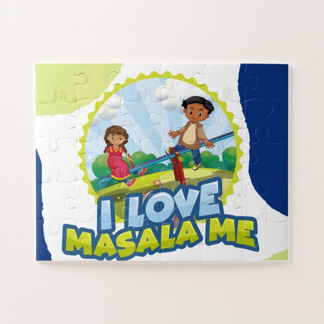 Quebra-cabeça para crianças, índias, crianças mist (Horizontal)