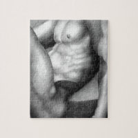 Quebra-cabeça Para Ele, Art Male Bodybuilder 8x10