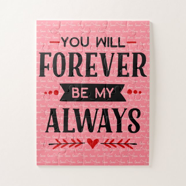 Quebra-cabeça Para sempre (Vertical)