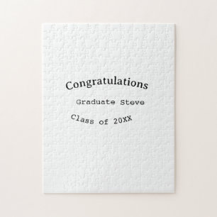 Quebra-cabeça Parabéns graduado nome turma de 20XX tipo w
