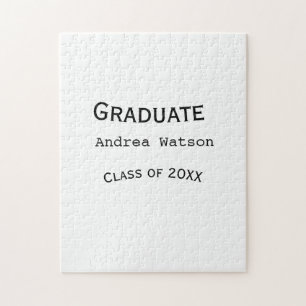Quebra-cabeça Parabéns graduado nome turma de 20XX tipo w