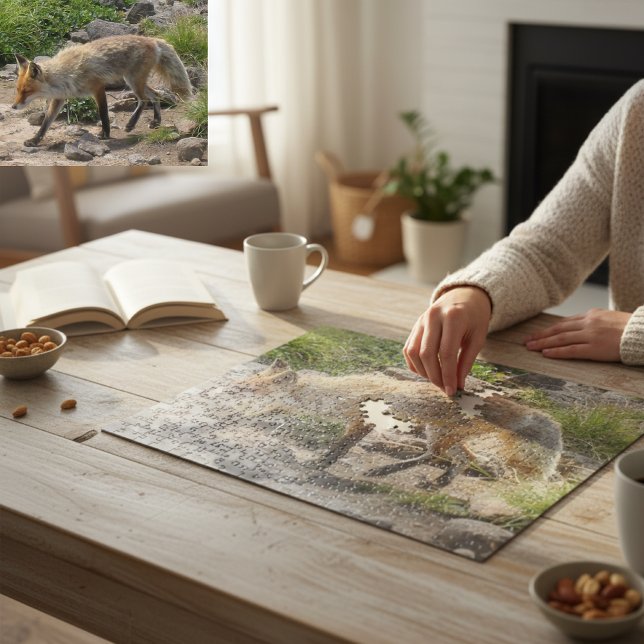 Quebra-cabeça Parada Selvagem: Raposa na Luz da Manhã (Criador carregado)