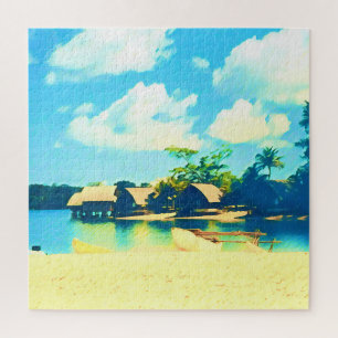 Quebra-cabeça Paraíso da ilha tropical Vanuatu viagem
