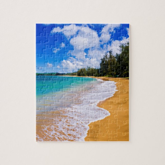 Quebra-cabeça Paraíso de praia tropical, Havaí (Vertical)