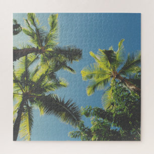 Quebra-cabeça Paraíso de verão da palmeira tropical