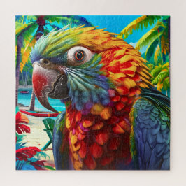 Quebra-cabeça Paraíso do papagaio vibrante