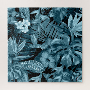 Quebra-cabeça Paraíso Tropical de Aquarela: Florada da Selva