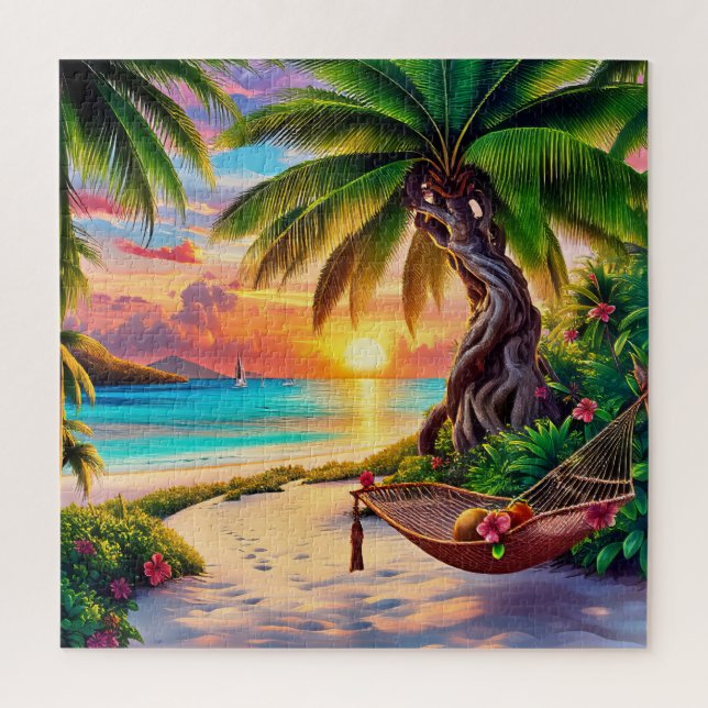 Quebra-cabeça Paraíso Tropical Sunset (Vertical)