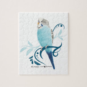Quebra-cabeça Parakeet azul