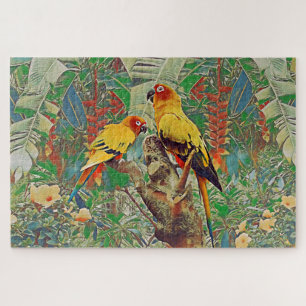 Quebra-cabeça Parakeets de Sun