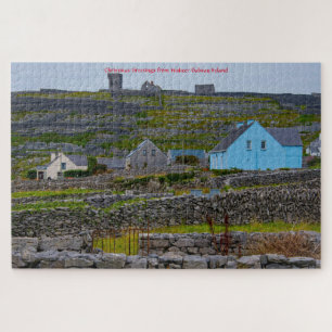 Quebra-cabeça Paredes de Pedra Inisheer Galway Irlanda. Quebra-c
