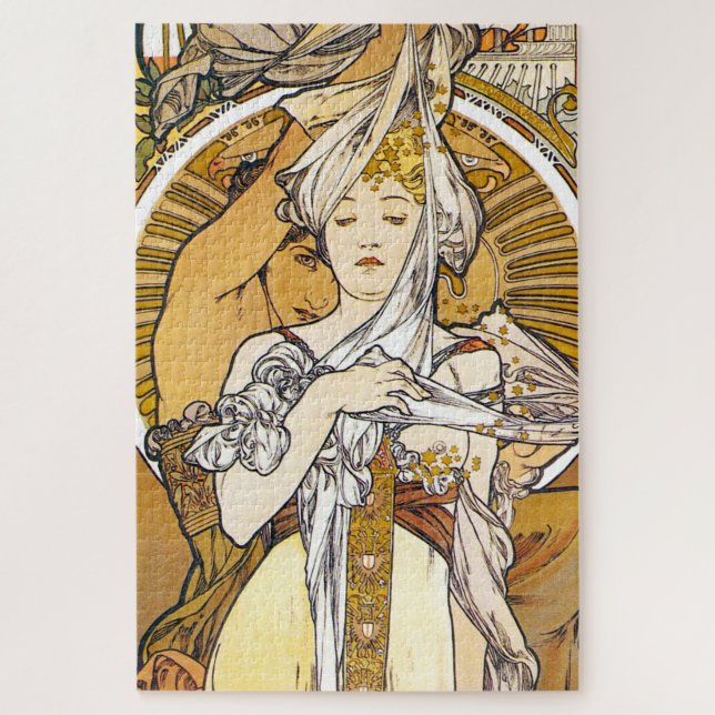 Quebra-cabeça Paris 1900, Alphonse Mucha (Vertical)